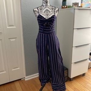 🍀 4 for $24: Derek Heart Spaghetti Strap Wide Leg Jumpsuit: Size Small. NWOT